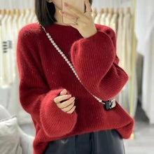Load image into Gallery viewer, DotsElegance - Kaschmirpullover mit Laternenärmeln