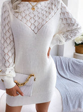Load image into Gallery viewer, NewAline - A-Linie gestrickter hohler Pullover
