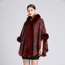Load image into Gallery viewer, PonchoFur - Tweed Strickjacke Pelzjacke