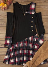 Load image into Gallery viewer, Plaid - Gerafftes Mini-Prinzessinnenkleid