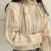 Load image into Gallery viewer, WtempoZip - Vintage-Pullover mit Doppel-Reißverschluss