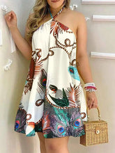 Load image into Gallery viewer, Tropical - Rückenfreies Sommer-Minikleid