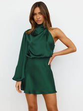 Load image into Gallery viewer, GiftDress - Langärmeliges Kleid aus Satin