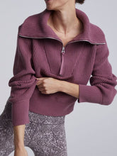 Load image into Gallery viewer, CropTopZip - Vintage-Crop-Strickpullover