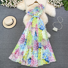 Load image into Gallery viewer, ChicRuffle - Strandpartykleid mit Blumenmuster