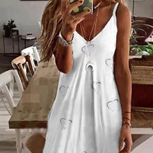 Load image into Gallery viewer, Simplicity - Weißes schmales Kleid mit V-Ausschnitt