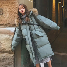 Load image into Gallery viewer, TrendyChic - Mittellanger wattierter Mantel Lose Jacke