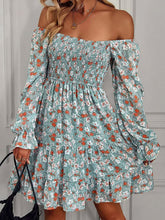 Load image into Gallery viewer, Ditsy Floral - Minikleid mit Puffärmeln