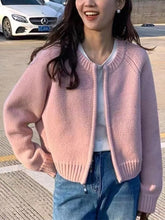Load image into Gallery viewer, RetroZip - Verdickter Kurzstrickpullover