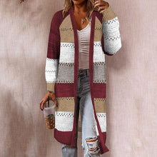 Load image into Gallery viewer, WinterCozy - Gestreifter Pullover Mantel