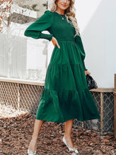 Load image into Gallery viewer, Gestreiftes Rüschen-Mini-Abendkleid