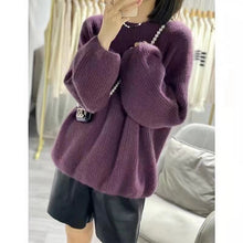 Load image into Gallery viewer, DotsElegance - Kaschmirpullover mit Laternenärmeln