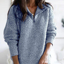 Load image into Gallery viewer, CasualZip - Bequemer fester Strickpullover