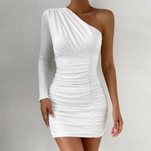 Load image into Gallery viewer, Fairyshely - Kleid mit gerafften Ärmeln