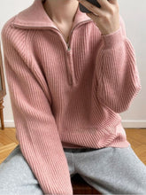 Load image into Gallery viewer, PurpleZip - Lochstreifen-Pullover-Pullover