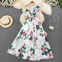 Load image into Gallery viewer, ChicRuffle - Strandpartykleid mit Blumenmuster