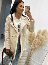 Load image into Gallery viewer, VintageLux - Trenchcoat-Pelzjacke mit Knopf