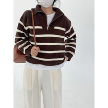 Load image into Gallery viewer, SenseZip - Schicker gestreifter Strickpullover