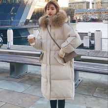 Load image into Gallery viewer, TrendyChic - Mittellanger wattierter Mantel Lose Jacke