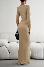Load image into Gallery viewer, Gerippt - Lässiges schwarzes Maxikleid