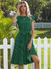 Load image into Gallery viewer, Vestido - A-Linien-Minikleid mit Blumenfalten