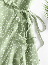 Load image into Gallery viewer, Zaful - Wickel-Minikleid mit Herzmuster
