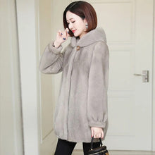 Load image into Gallery viewer, VelvetMink - Dicker Nerzmantel Koreanisch Lose