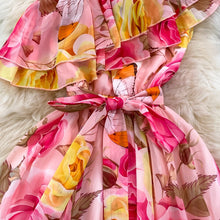 Load image into Gallery viewer, ChicRuffle - Strandpartykleid mit Blumenmuster