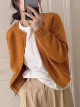 Load image into Gallery viewer, RetroZip - Verdickter Kurzstrickpullover