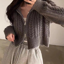 Load image into Gallery viewer, WtempoZip - Vintage-Pullover mit Doppel-Reißverschluss