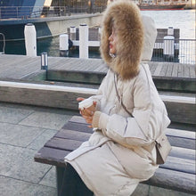 Load image into Gallery viewer, TrendyChic - Mittellanger wattierter Mantel Lose Jacke