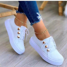 Load image into Gallery viewer, Riveta - Nieten-Schnürsenkel einfarbiger Sneaker