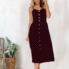 Load image into Gallery viewer, Knopfleiste - Rückenfreie Taschen Minikleid