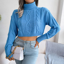 Load image into Gallery viewer, TwistCrop - Rollkragenpullover mit Cropped Knit