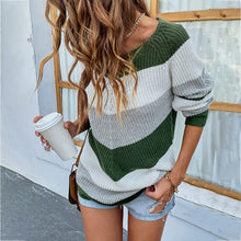 Load image into Gallery viewer, ColorBlock - Pullover mit Rundhalsausschnitt und Farbblock
