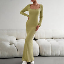 Load image into Gallery viewer, Gerippt - Lässiges schwarzes Maxikleid