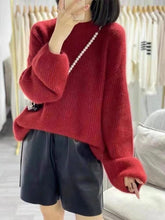 Load image into Gallery viewer, DotsElegance - Kaschmirpullover mit Laternenärmeln