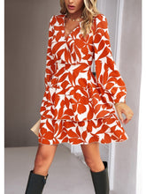 Load image into Gallery viewer, Print Maxi - Elegantes Herbstkleid