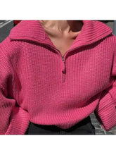 Load image into Gallery viewer, FashionZip - Solider Pullover mit Reißverschluss in Coltrui