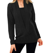 Load image into Gallery viewer, V-NeckStyle - Unifarbener Strickpullover