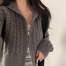 Load image into Gallery viewer, WtempoZip - Vintage-Pullover mit Doppel-Reißverschluss