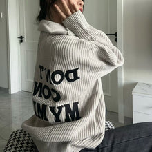 Load image into Gallery viewer, VintageZip - Ästhetischer grauer Strickpullover mit Reißverschluss
