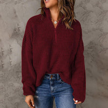 Load image into Gallery viewer, AllMatchZip - Lässiger Strickpullover mit Reißverschluss