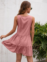 Load image into Gallery viewer, TasselEleg - Hochtailliertes Minikleid mit Quasten
