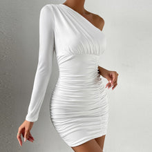 Load image into Gallery viewer, Fairyshely - Kleid mit gerafften Ärmeln