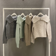 Load image into Gallery viewer, ChicKnit - Reversible Schalkragen Zipper Pullover