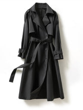 Load image into Gallery viewer, KhakiElegance - Doppelreihiger Windbreaker Langer Übermantel