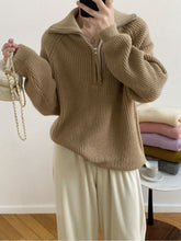 Load image into Gallery viewer, PurpleZip - Lochstreifen-Pullover-Pullover