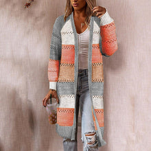 Load image into Gallery viewer, WinterCozy - Gestreifter Pullover Mantel