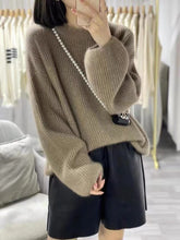 Load image into Gallery viewer, DotsElegance - Kaschmirpullover mit Laternenärmeln